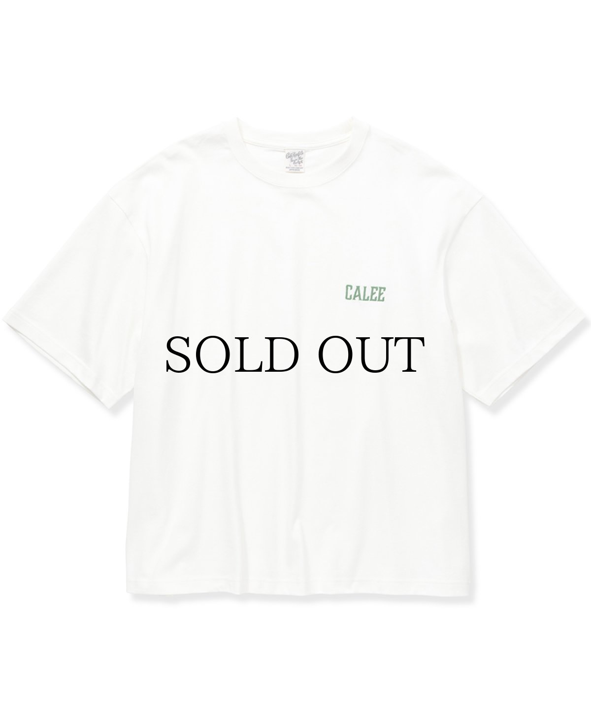 画像1: CALEE(キャリー) / Drop shoulder logo embroidery t-shirt ＜Limited＞ (1)