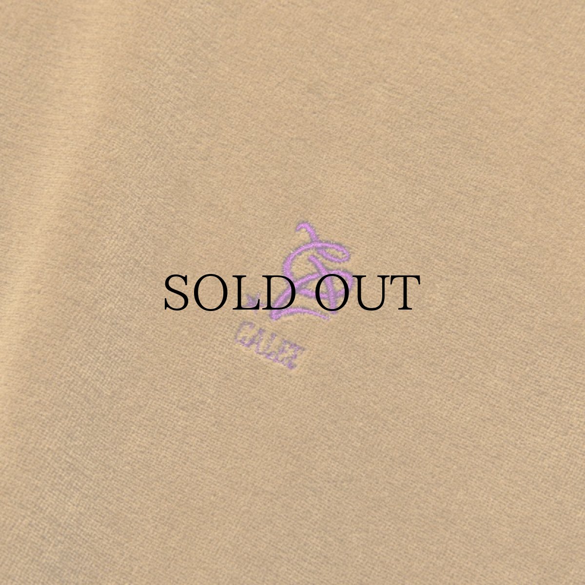 画像5: CALEE(キャリー) / CAL Logo emboridery velour crew neck sweat (5)