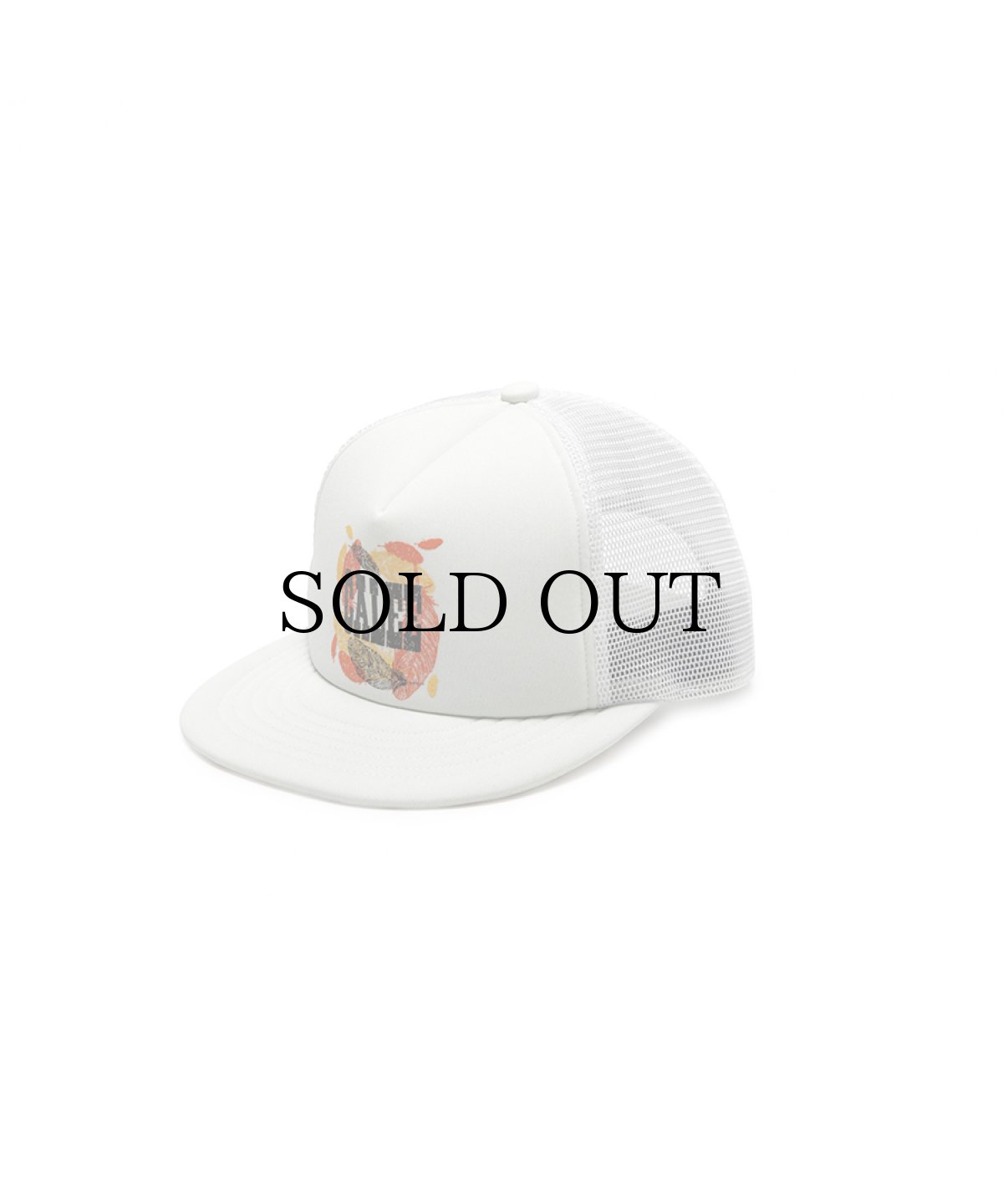 画像2: CALEE(キャリー) / CALEE Feather logo print mesh cap (2)