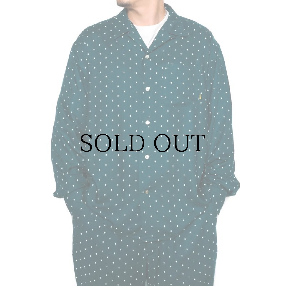 画像6: CALEE(キャリー) / Rhombus dot pattern R/P shirt (6)