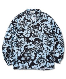 画像1: CALEE(キャリー) / Allover flower pattern R/P shirt (1)