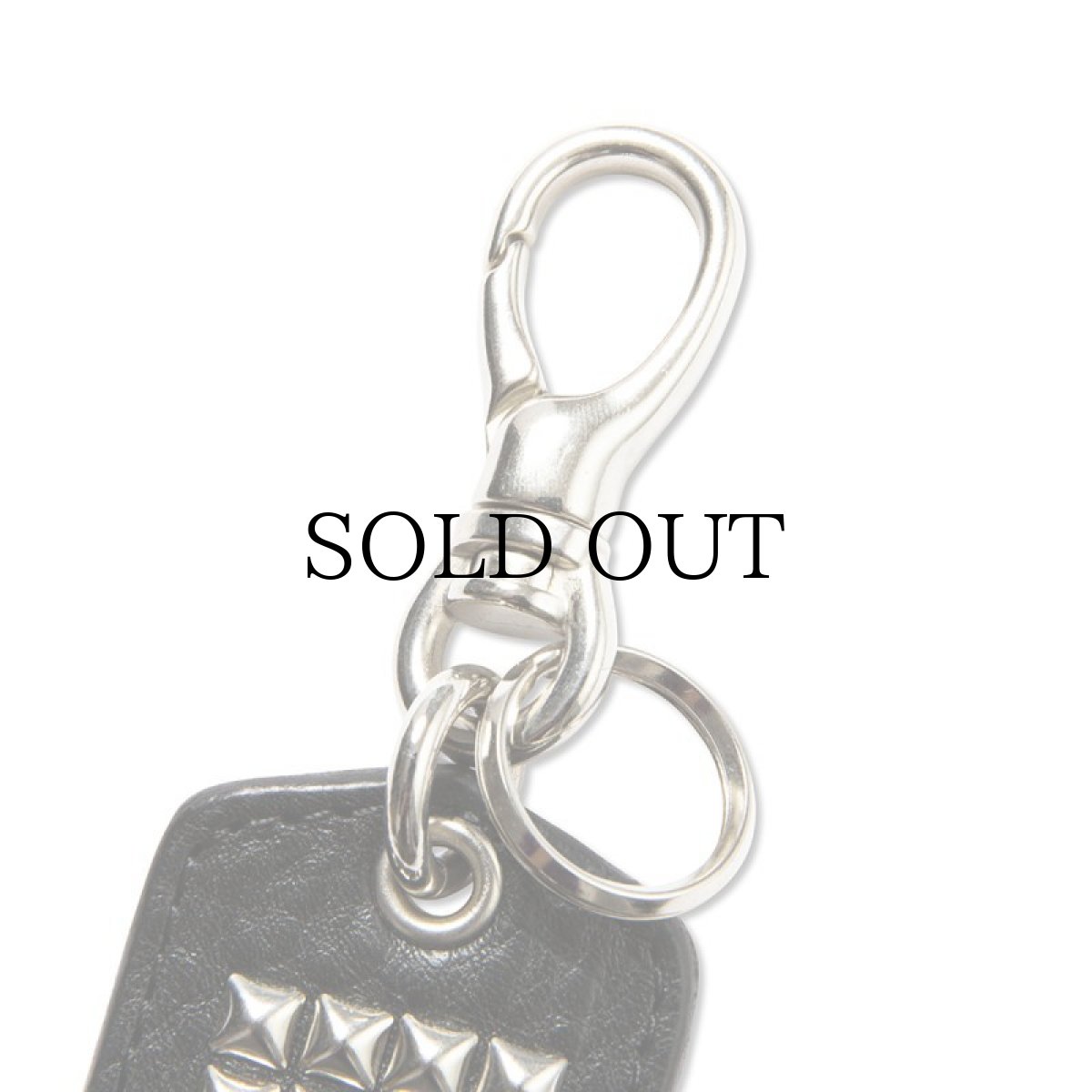 画像2: CALEE(キャリー) / Studs & Embossing assort leather key ring -A- (2)