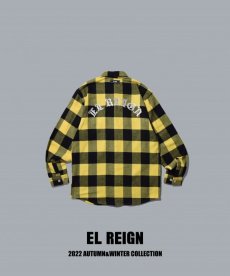 画像1: EL REIGN / THE WORLD IS YOURS" FRANNEL SHIRT-YELLOW CHECK- (1)