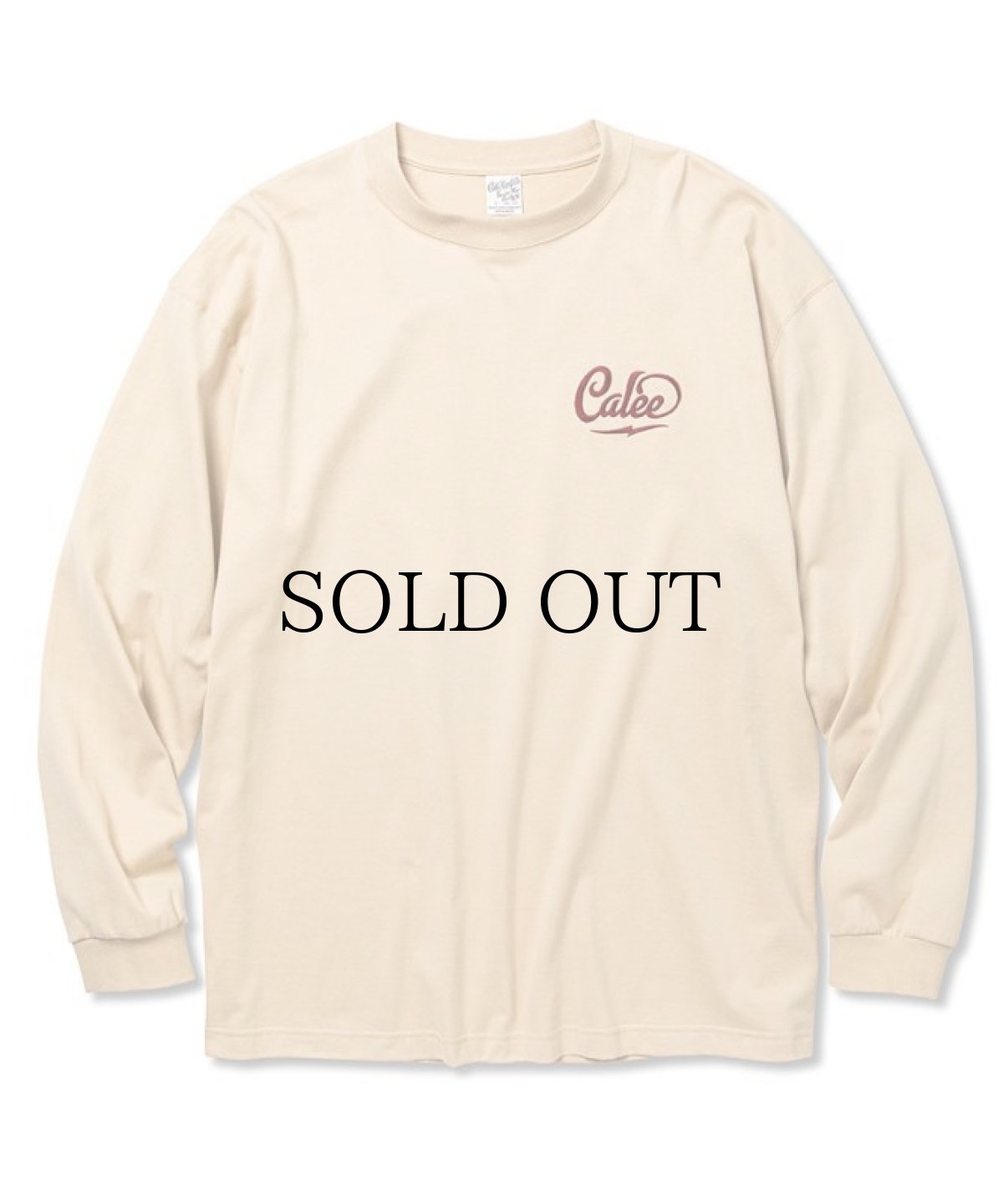 画像3: CALEE(キャリー) / Drop shoulder CALEE logo embroidery L/S t-shirt (3)