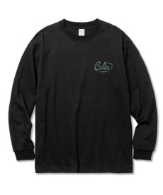 画像2: CALEE(キャリー) / Drop shoulder CALEE logo embroidery L/S t-shirt (2)