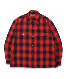 画像1: HIDEANDSEEK / Ombre Check L/S Shirt(22aw) (1)