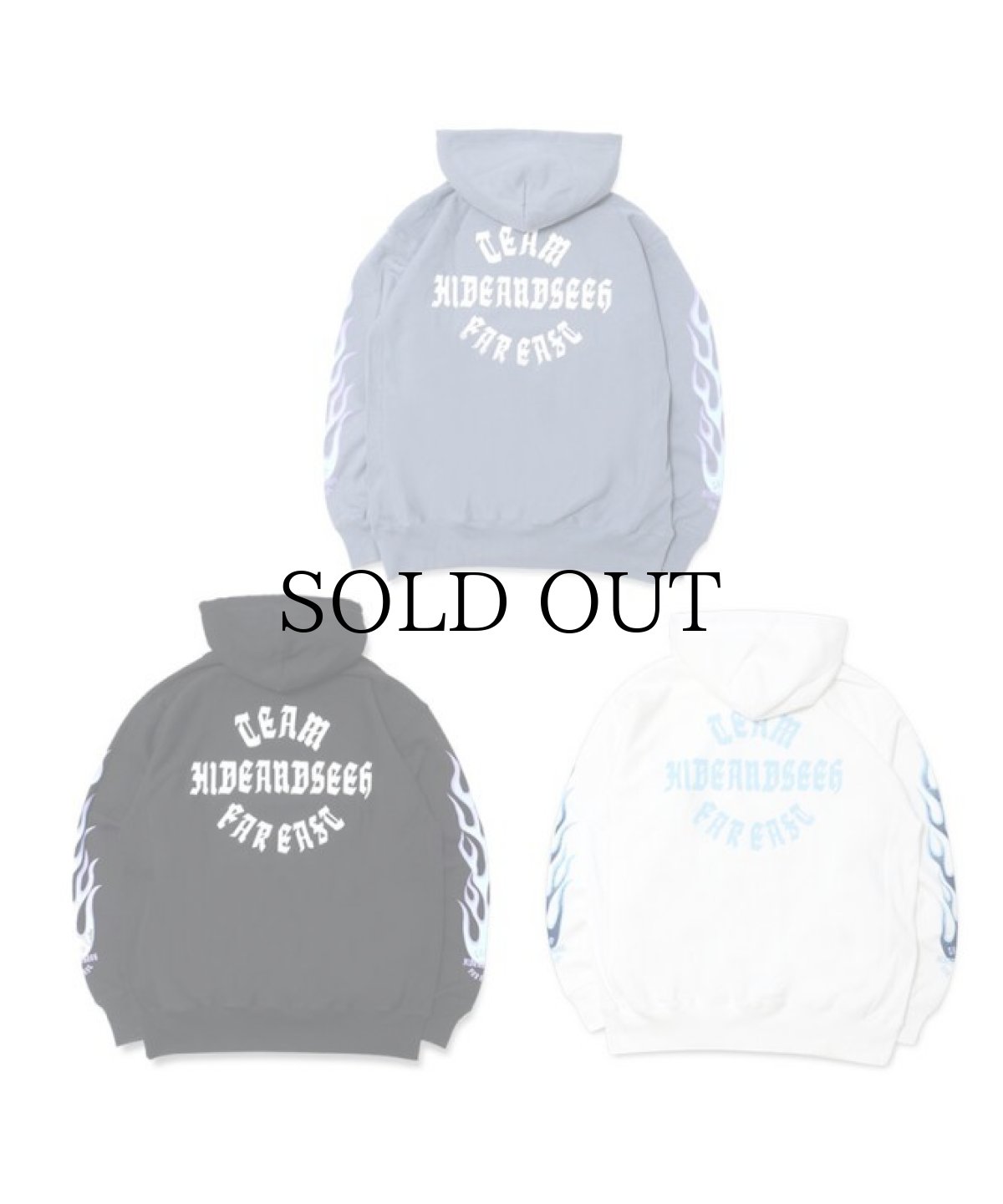 画像3: HIDEANDSEEK(ハイドアンドシーク) / Flame Hooded Sweat Shirt (3)