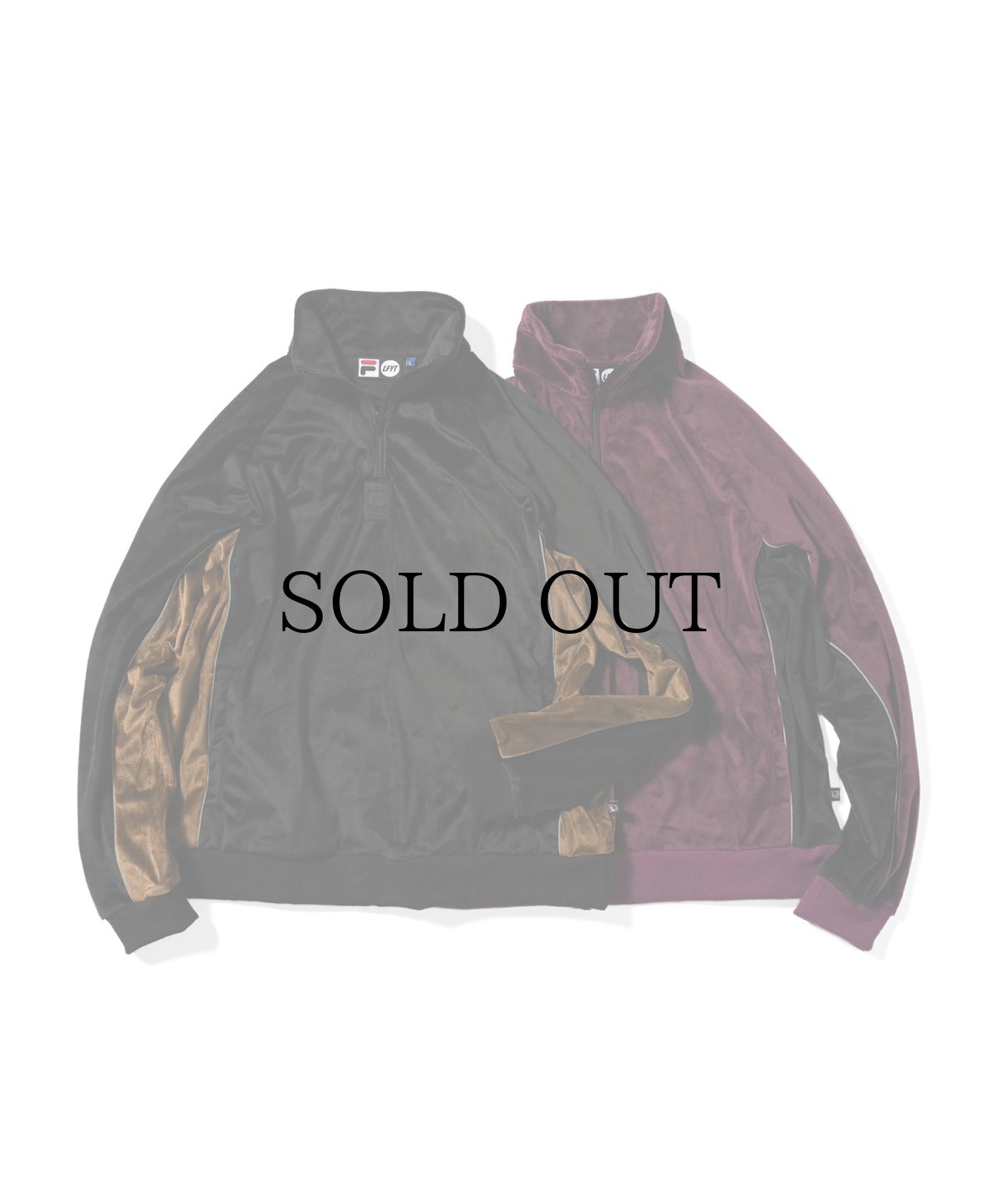 画像1: LFYT(ラファイエット) / LFYT × FILA VELOUR HALF ZIP PULLOVER (1)