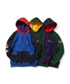 画像1: LFYT(ラファイエット) / LFYT × FILA COLOR BLOCK HOODIE (1)