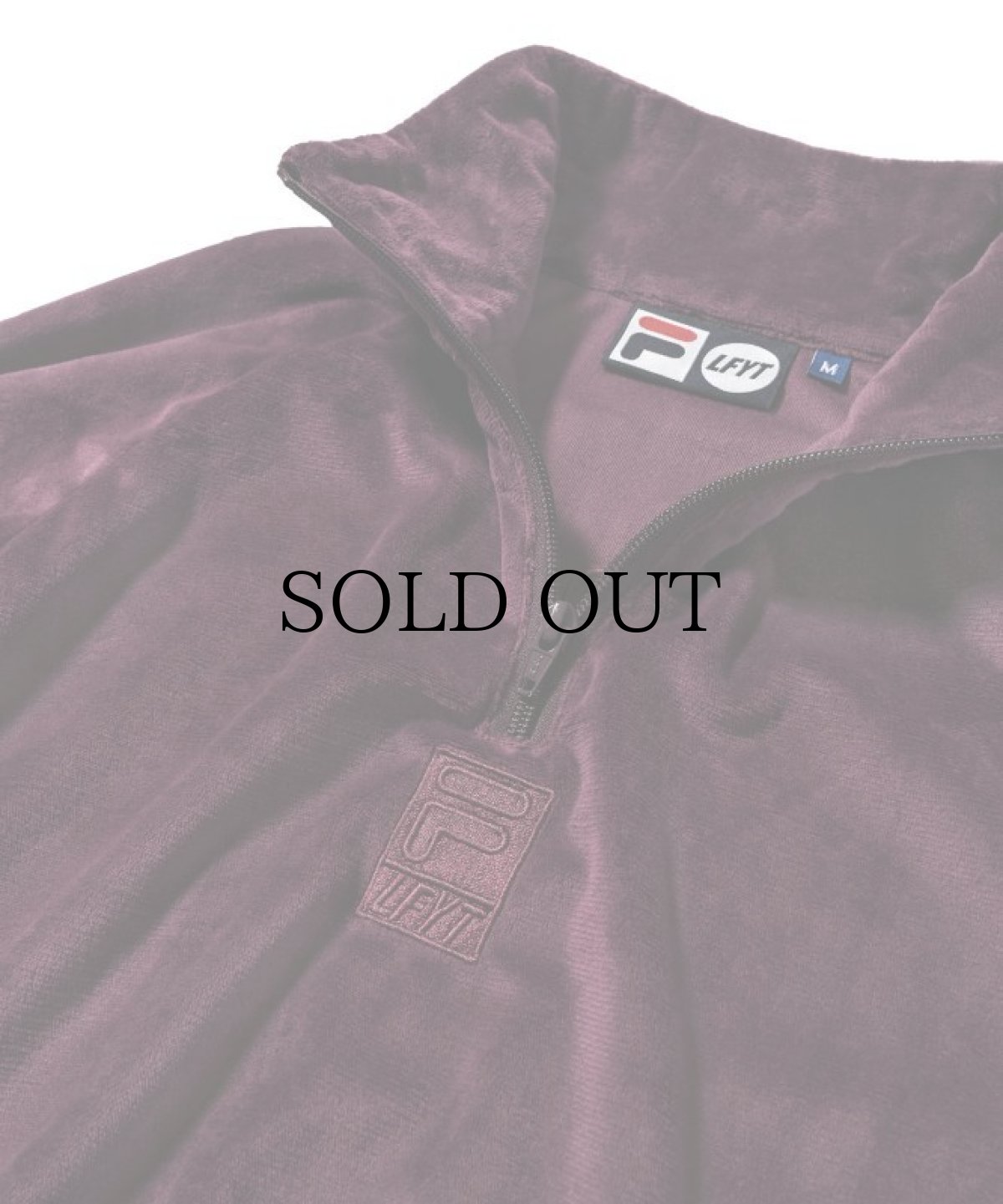 画像9: LFYT(ラファイエット) / LFYT × FILA VELOUR HALF ZIP PULLOVER (9)