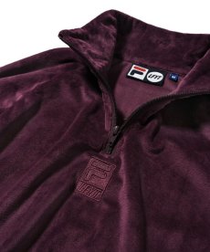 画像9: LFYT(ラファイエット) / LFYT × FILA VELOUR HALF ZIP PULLOVER (9)