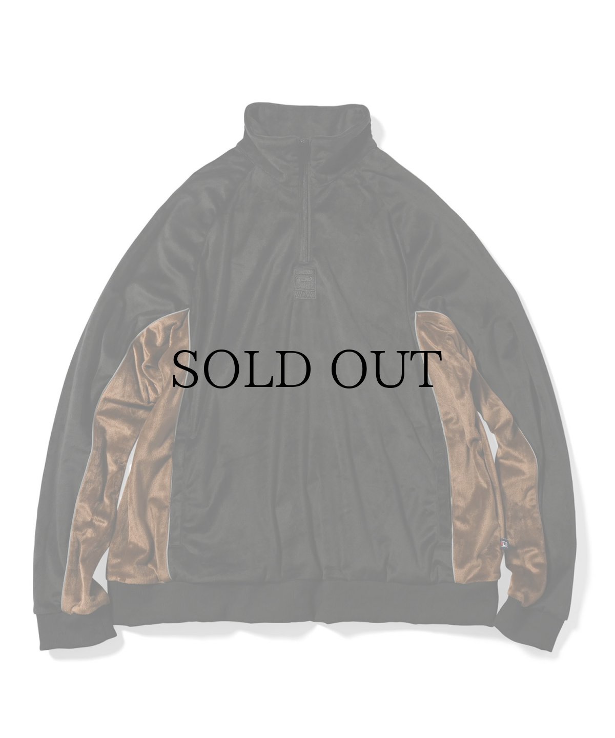 画像2: LFYT(ラファイエット) / LFYT × FILA VELOUR HALF ZIP PULLOVER (2)