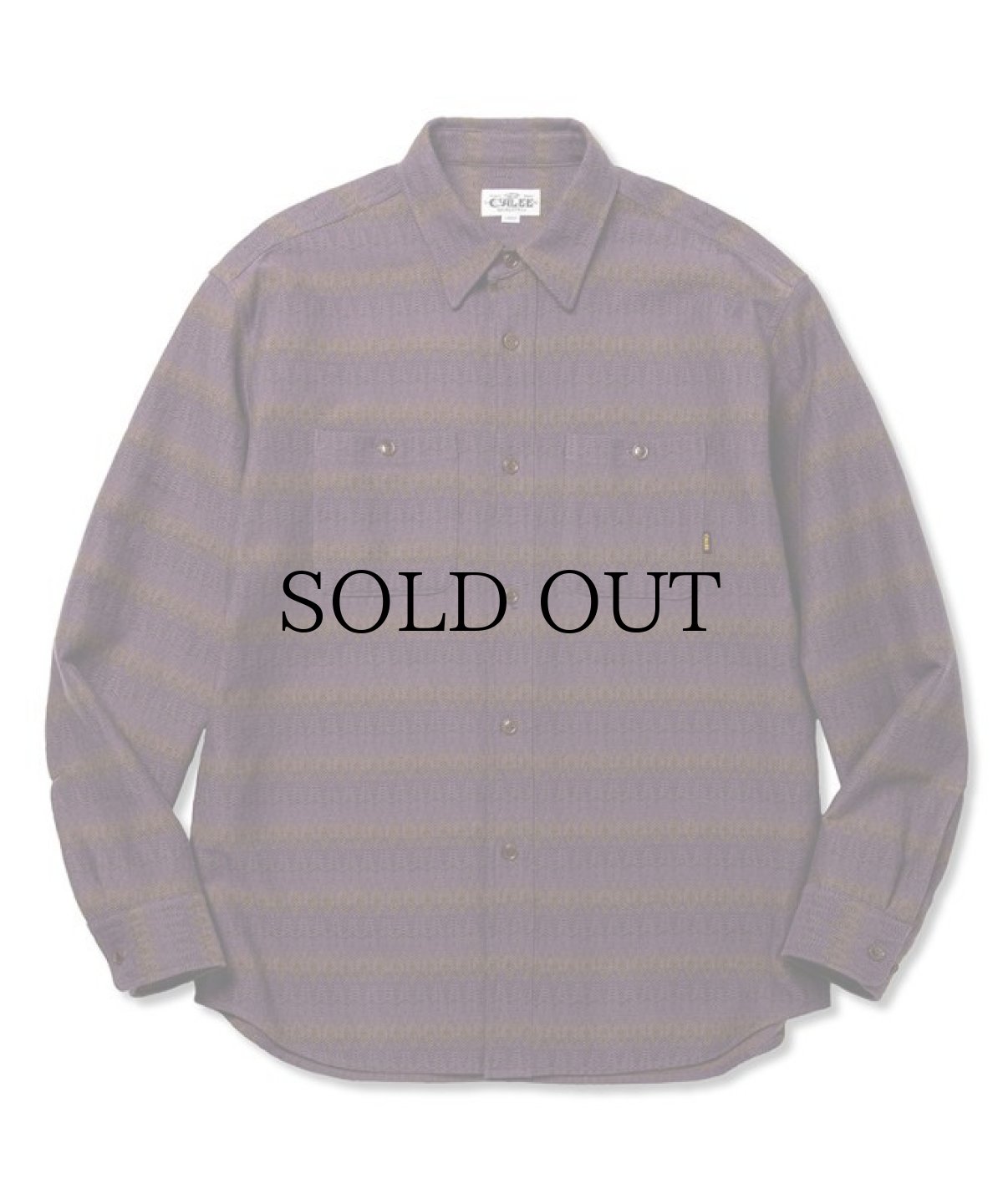 画像2: CALEE(キャリー) / Gradation ombre herringbone L/S shirt (2)