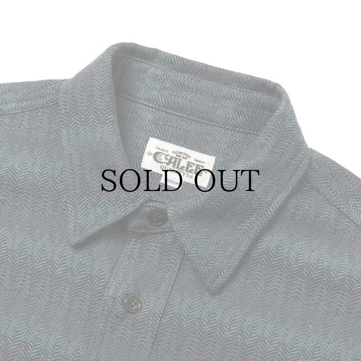 画像4: CALEE(キャリー) / Gradation ombre herringbone L/S shirt (4)