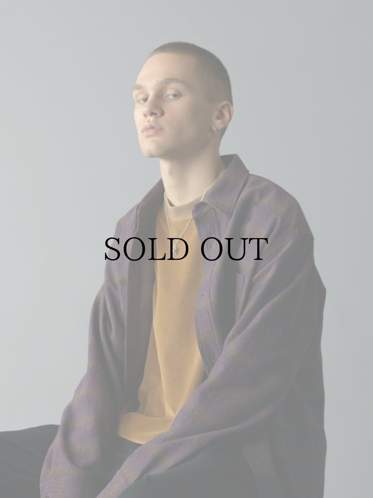 画像7: CALEE(キャリー) / Gradation ombre herringbone L/S shirt (7)