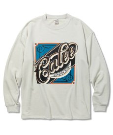 画像2: CALEE(キャリー) / Aeroknot CALEE sign board drop shoulder cutsew -Naturally paint design- (2)