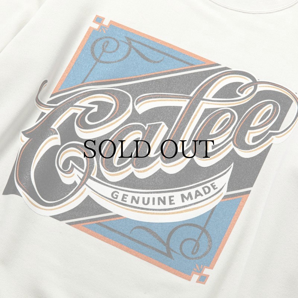 画像4: CALEE(キャリー) / Aeroknot CALEE sign board drop shoulder cutsew -Naturally paint design- (4)