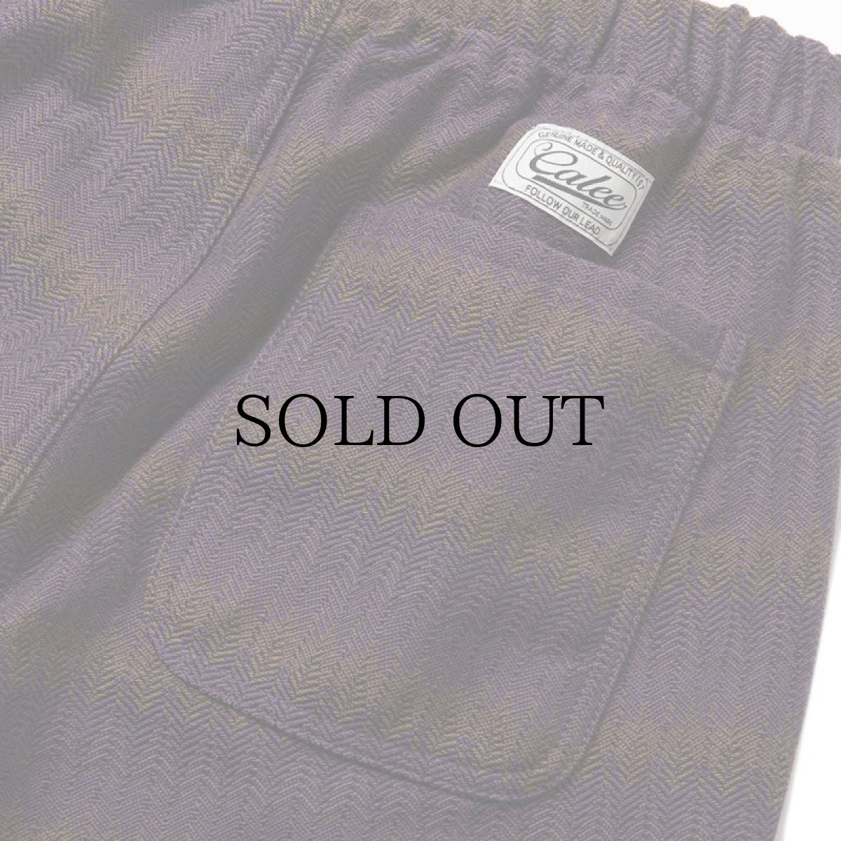 画像7: CALEE(キャリー) / Gradation ombre herringbone easy trousers (7)