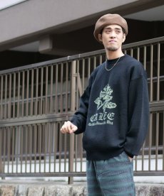 画像7: CALEE(キャリー) / 12 Gauge first sight jacquard crew neck knit sweater (7)