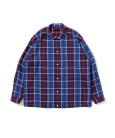 画像1: APPLEBUM(アップルバム) / Silky Check Square L/S Shirt (1)