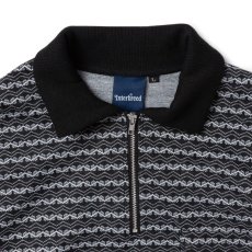 画像4: INTERBREED / Patterned Half-Zip Polo (4)