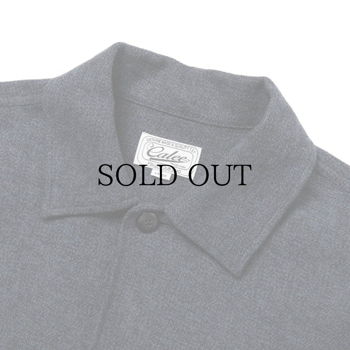 画像3: CALEE(キャリー) / Tweed type cotton cloth over silhouette L/S shirt (3)