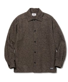 画像2: CALEE(キャリー) / Tweed type cotton cloth over silhouette L/S shirt (2)