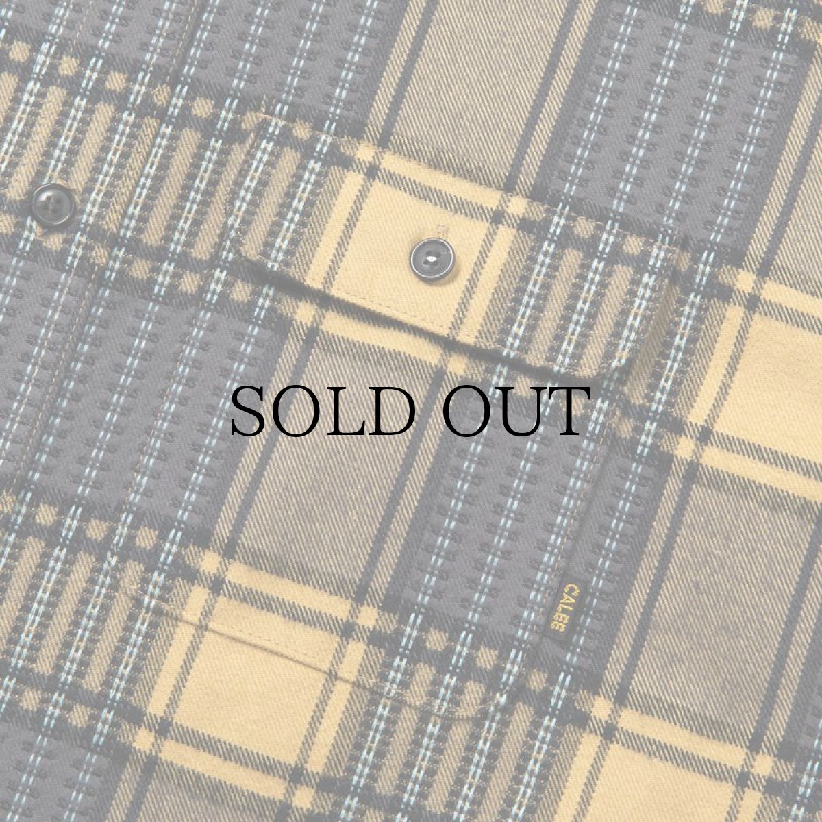 画像4: CALEE(キャリー) / Dobby check pattern L/S shirt (4)