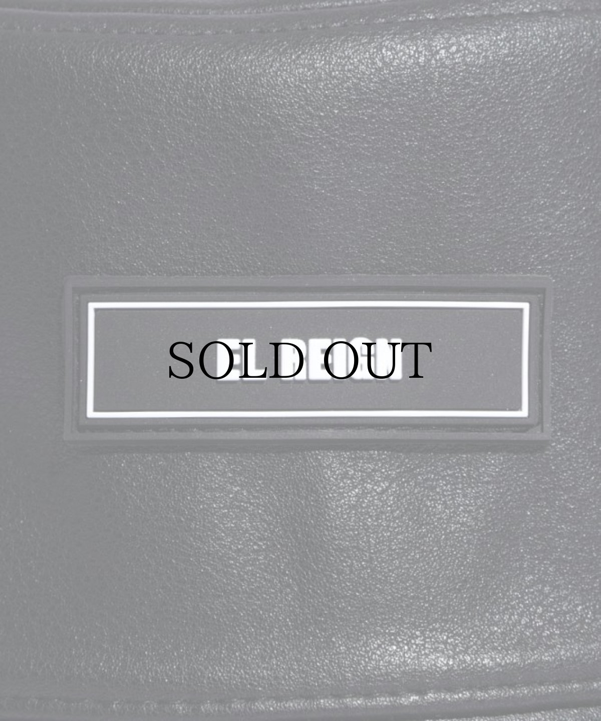 画像2: EL REIGN / RUBBER TAG LEATHER HAT (2)