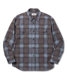 画像1: CALEE(キャリー) / Dobby check pattern L/S shirt (1)