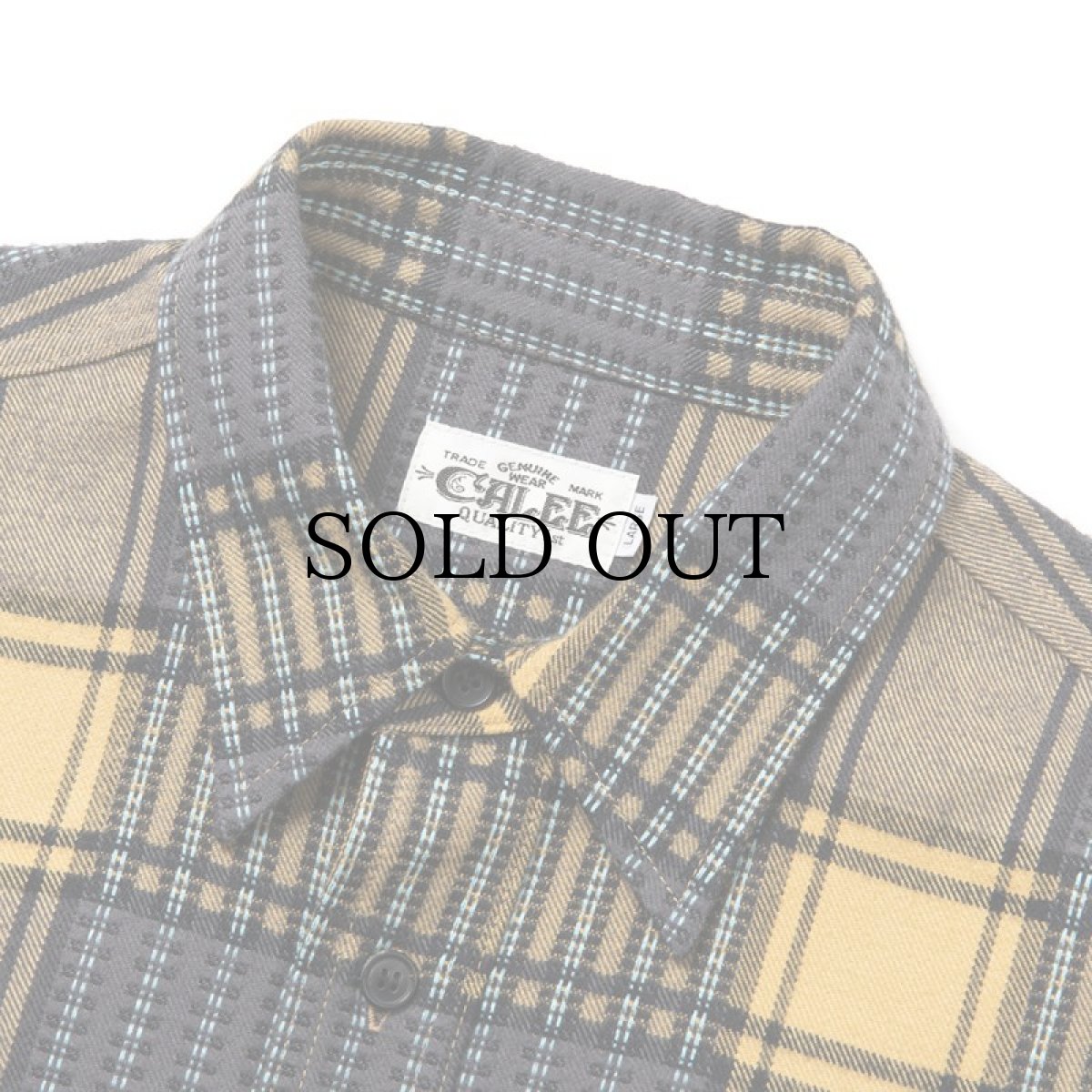 画像3: CALEE(キャリー) / Dobby check pattern L/S shirt (3)