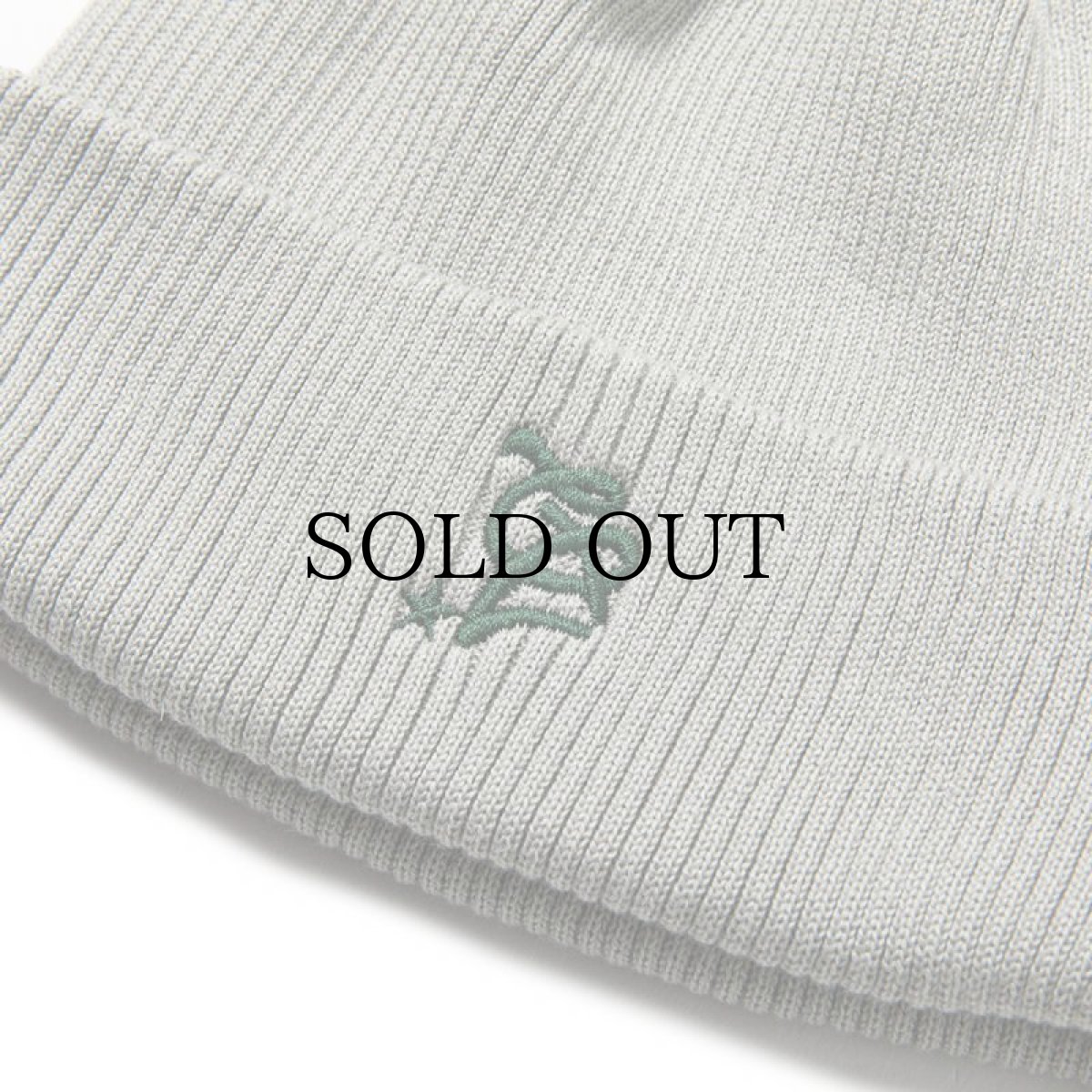 画像5: CALEE(キャリー) / CAL Logo embroidery cotton knit cap (5)