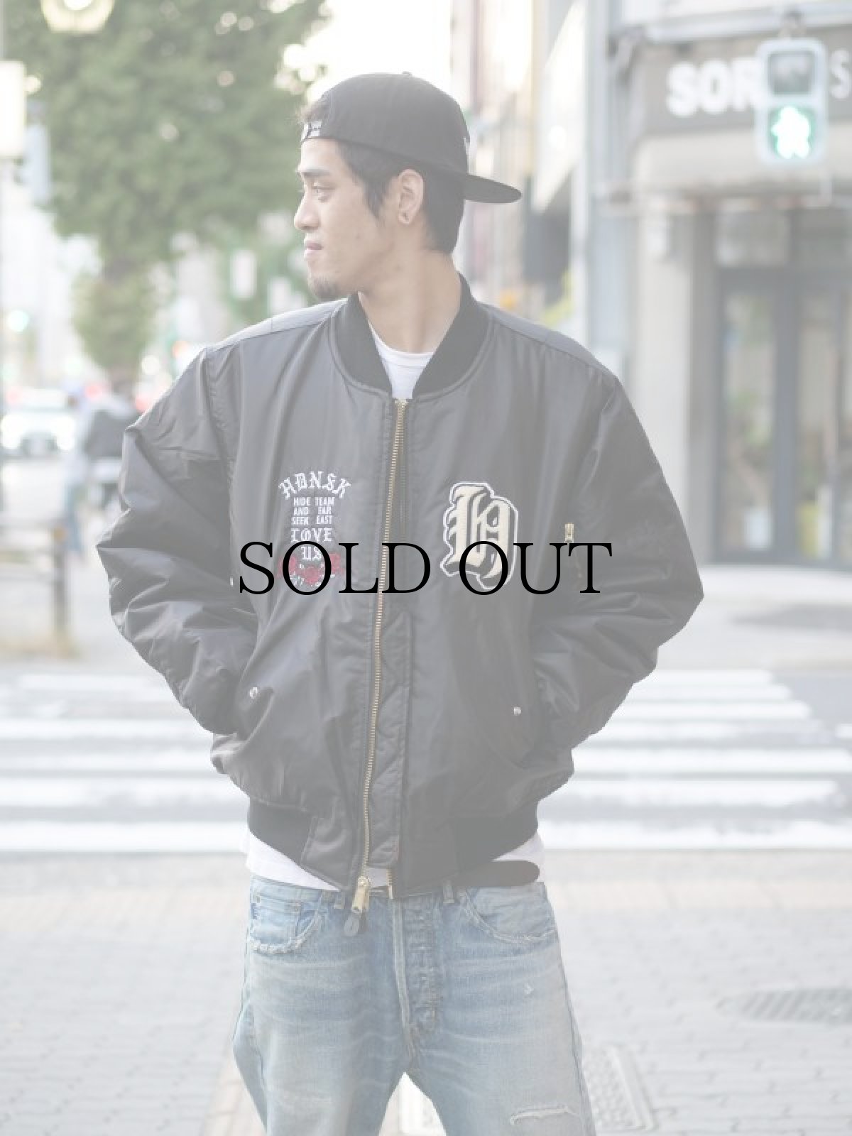 画像8: HIDEANDSEEK(ハイドアンドシーク) / LOVE US Flight Jacket (8)