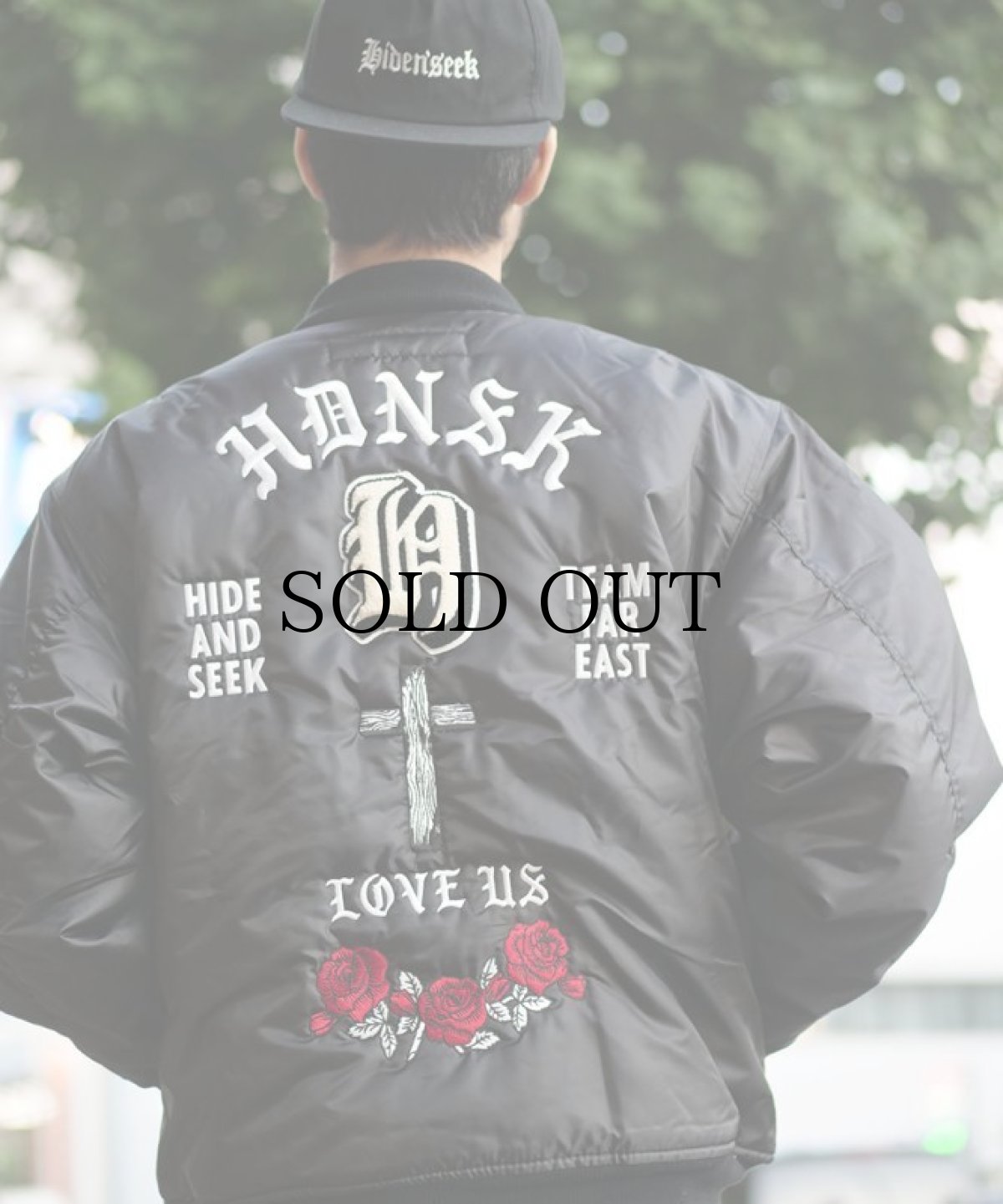 画像1: HIDEANDSEEK(ハイドアンドシーク) / LOVE US Flight Jacket (1)