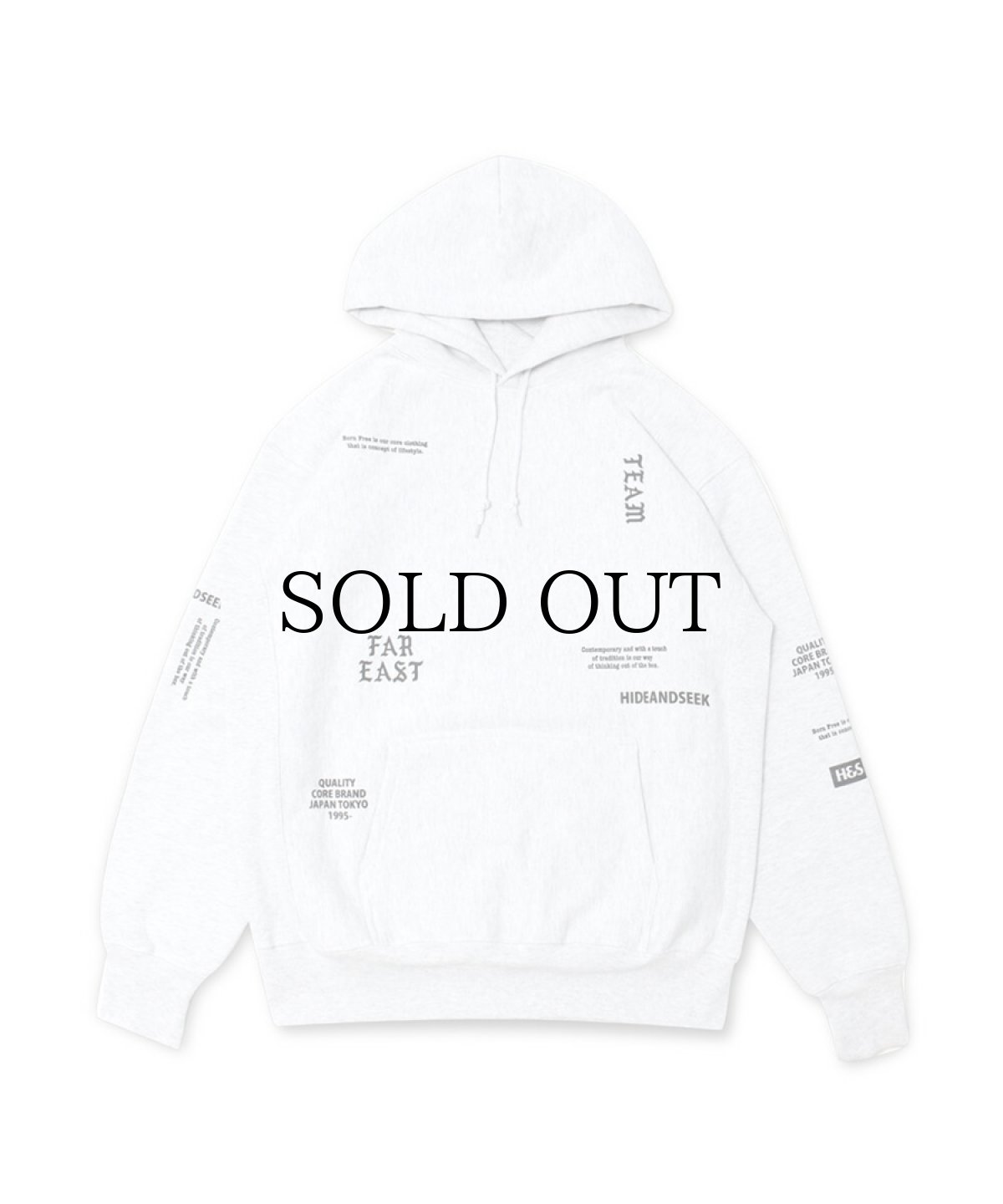 画像4: HIDEANDSEEK(ハイドアンドシーク) / TEAM FAR EAST Hooded Sweat Shirt (4)