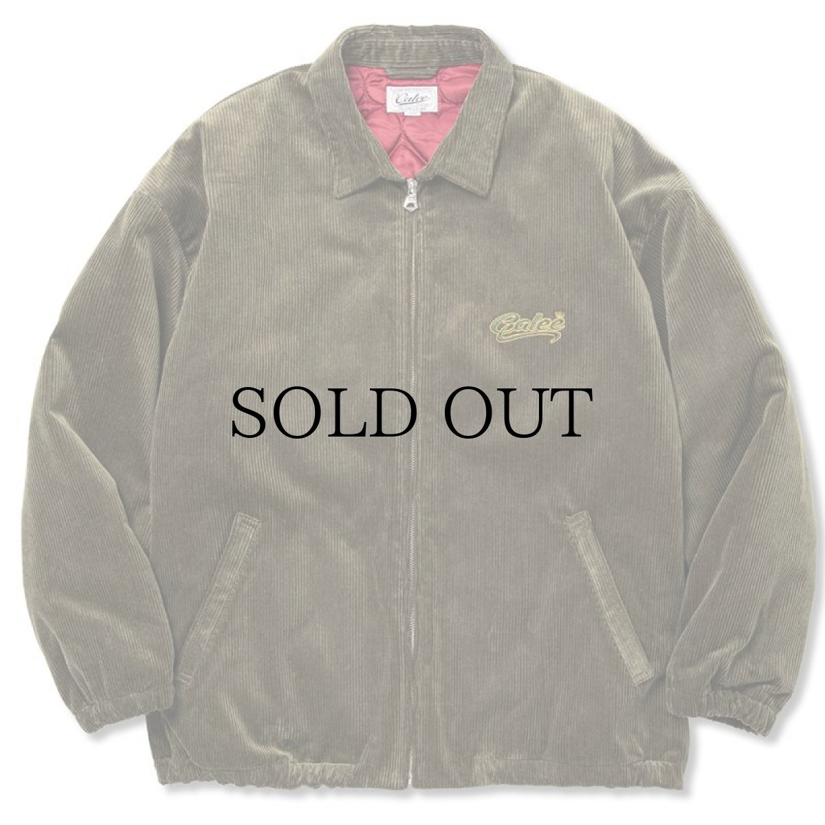 画像6: CALEE(キャリー) / CALEE Logo embroidery corduroy harrington jacket (6)