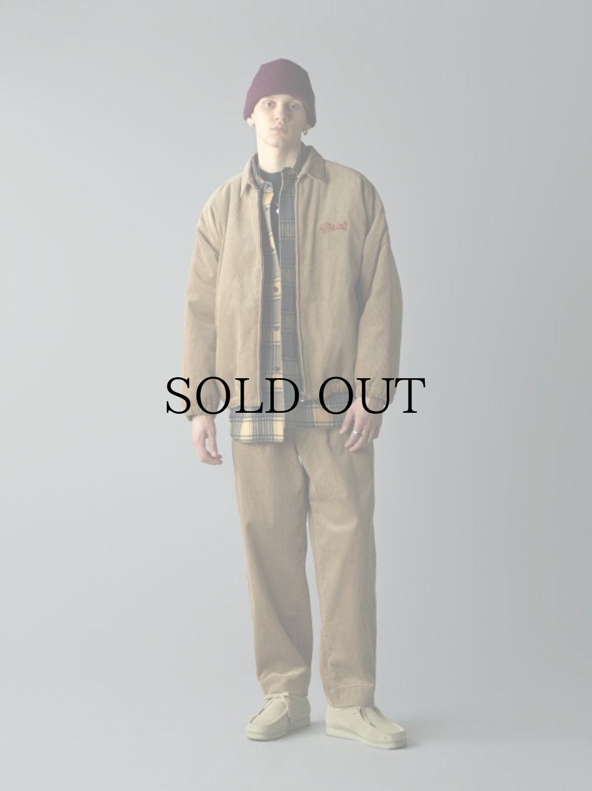 画像16: CALEE(キャリー) / CALEE Logo embroidery corduroy harrington jacket (16)