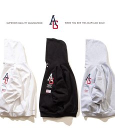 画像1: ACAPULCO GOLD / AG LEAGUE SNAP BUTTONS PULLOVER HOODED SWEATSHIRT (1)