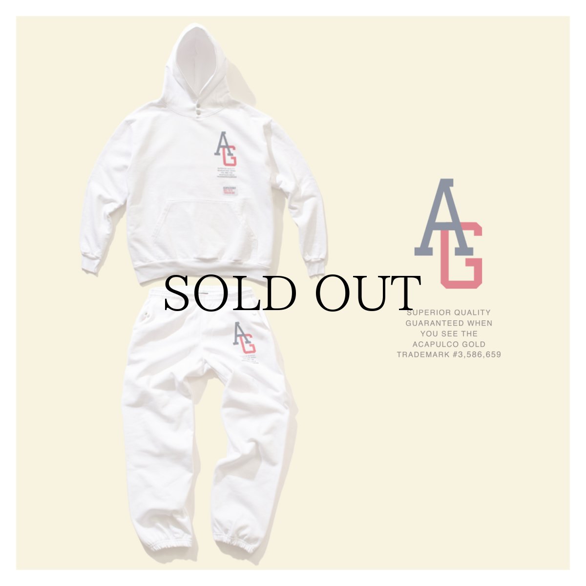 画像12: ACAPULCO GOLD / AG LEAGUE SNAP BUTTONS PULLOVER HOODED SWEATSHIRT (12)