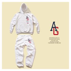 画像12: ACAPULCO GOLD / AG LEAGUE SNAP BUTTONS PULLOVER HOODED SWEATSHIRT (12)