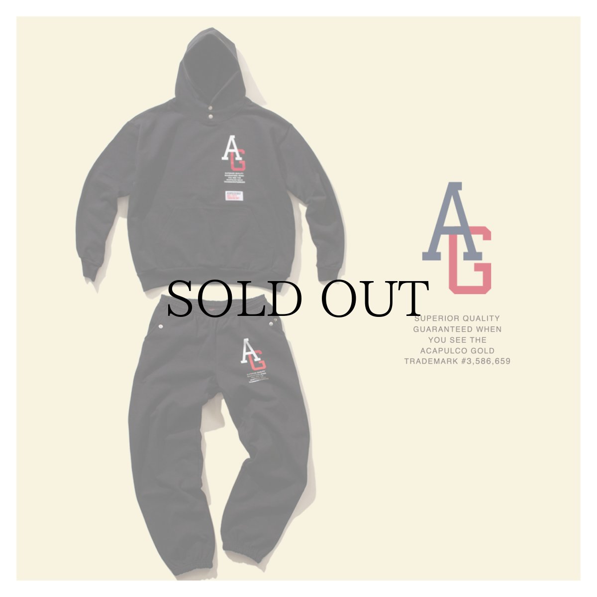 画像11: ACAPULCO GOLD / AG LEAGUE SNAP BUTTONS PULLOVER HOODED SWEATSHIRT (11)