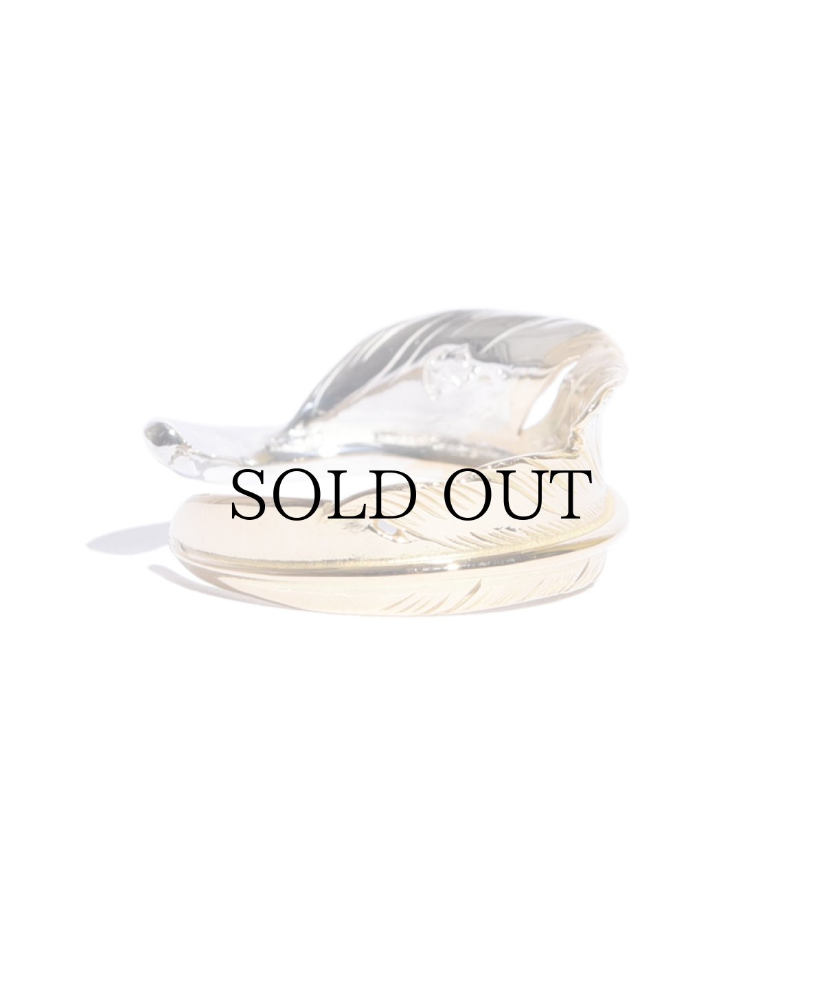 画像3: LARRY SMITH(ラリースミス) / KAZEKIRI FEATHER RING -SILVER & 18K GOLD- (3)
