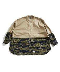 画像1: APPLEBUM(アップルバム) / Mix Stand Collar Shirt Jacket (1)