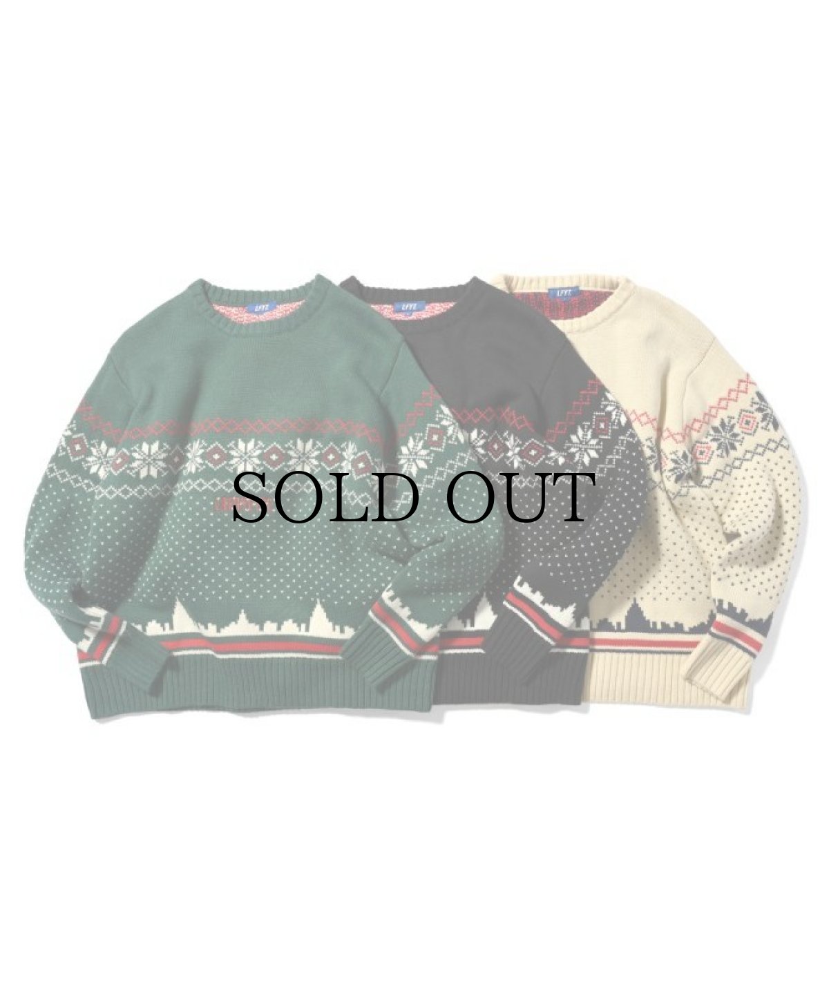 画像1: 【30%OFF】LFYT(ラファイエット) / CITY SCAPE SWEATER (1)