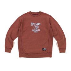 画像4: ACAPULCO GOLD / GET LOST CREW SWEATSHIRT (WORN EFFECT WASHED) (4)