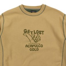 画像13: ACAPULCO GOLD / GET LOST CREW SWEATSHIRT (WORN EFFECT WASHED) (13)