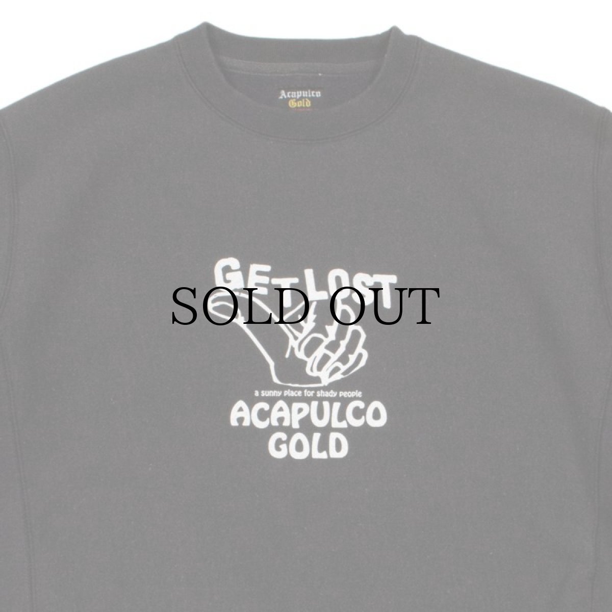 画像10: ACAPULCO GOLD / GET LOST CREW SWEATSHIRT (WORN EFFECT WASHED) (10)