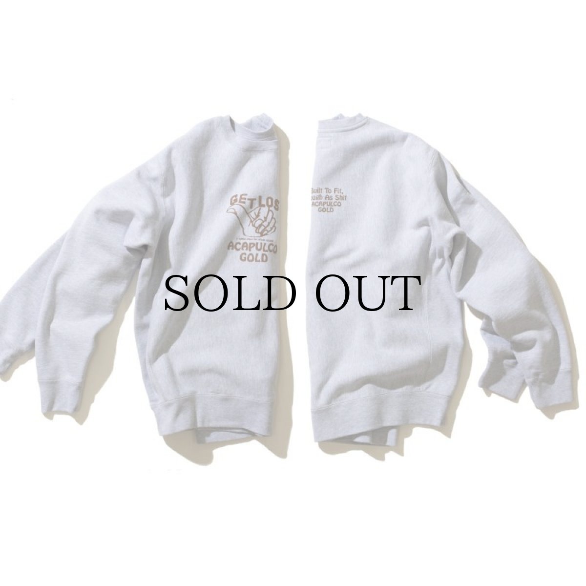 画像18: ACAPULCO GOLD / GET LOST CREW SWEATSHIRT (WORN EFFECT WASHED) (18)