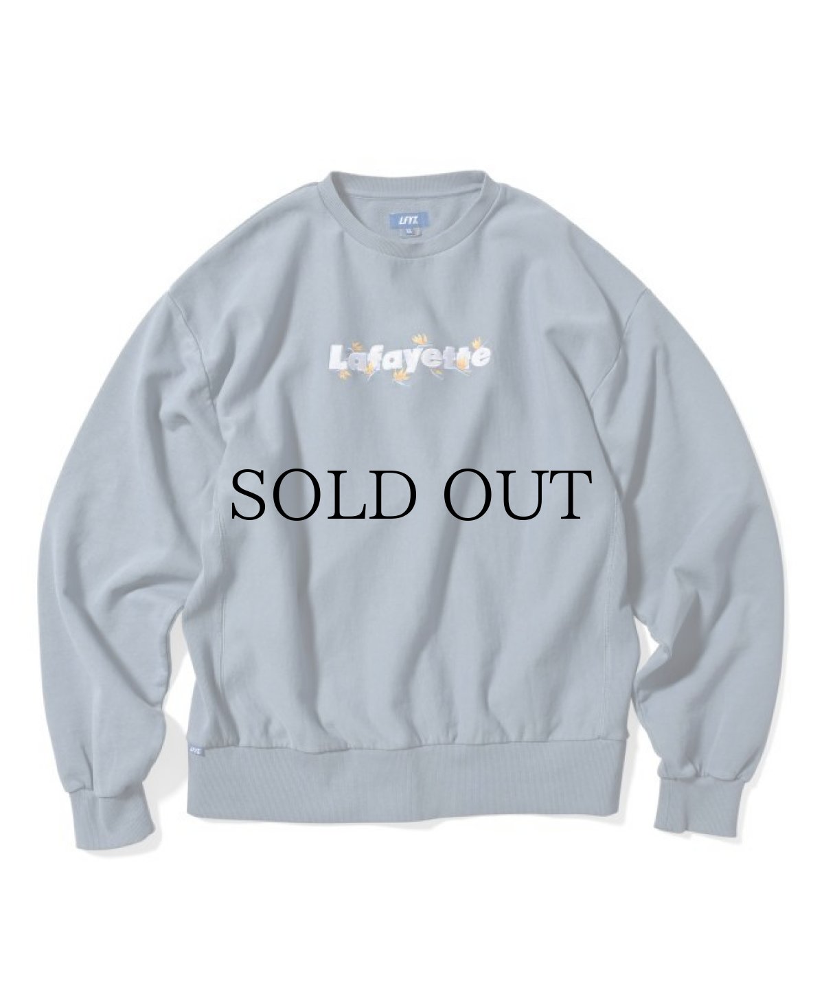 画像2: LFYT(ラファイエット) / STRELITZIA LOGO US COTTON PIGMENT DYED CREWNECK (2)