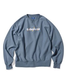 画像2: LFYT(ラファイエット) / STRELITZIA LOGO US COTTON PIGMENT DYED CREWNECK (2)